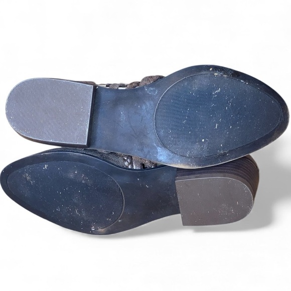 TRUE CRAFT “Epic” Cut Out Shortie Ankle Booties in Pewter-Brown Size 7-1/2 - Picture 5 of 6